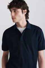 Springfield Polo de tejido t&eacute;cnico slim fit marino