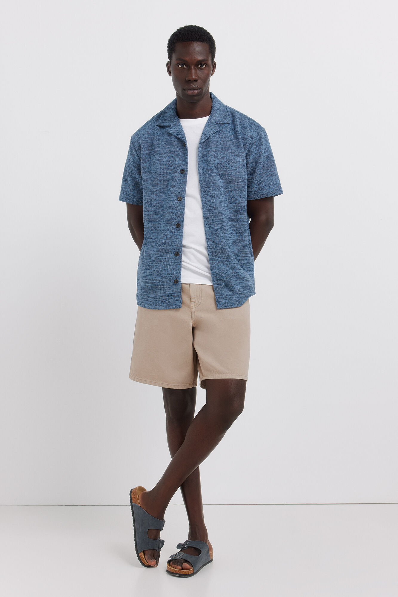 Springfield Bermudas de 5 bolsillos lavado straight fit