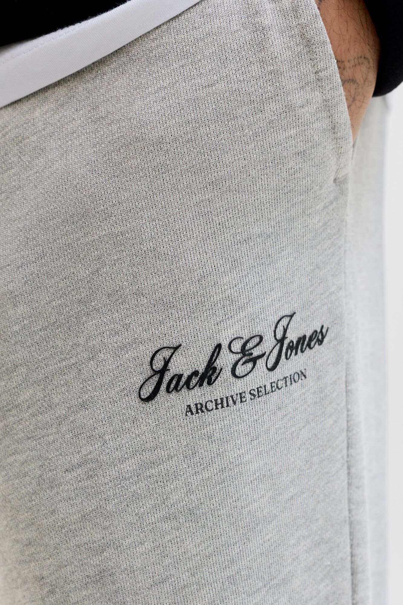 Jack & Jones Pantal&oacute;n jogger con logo gris