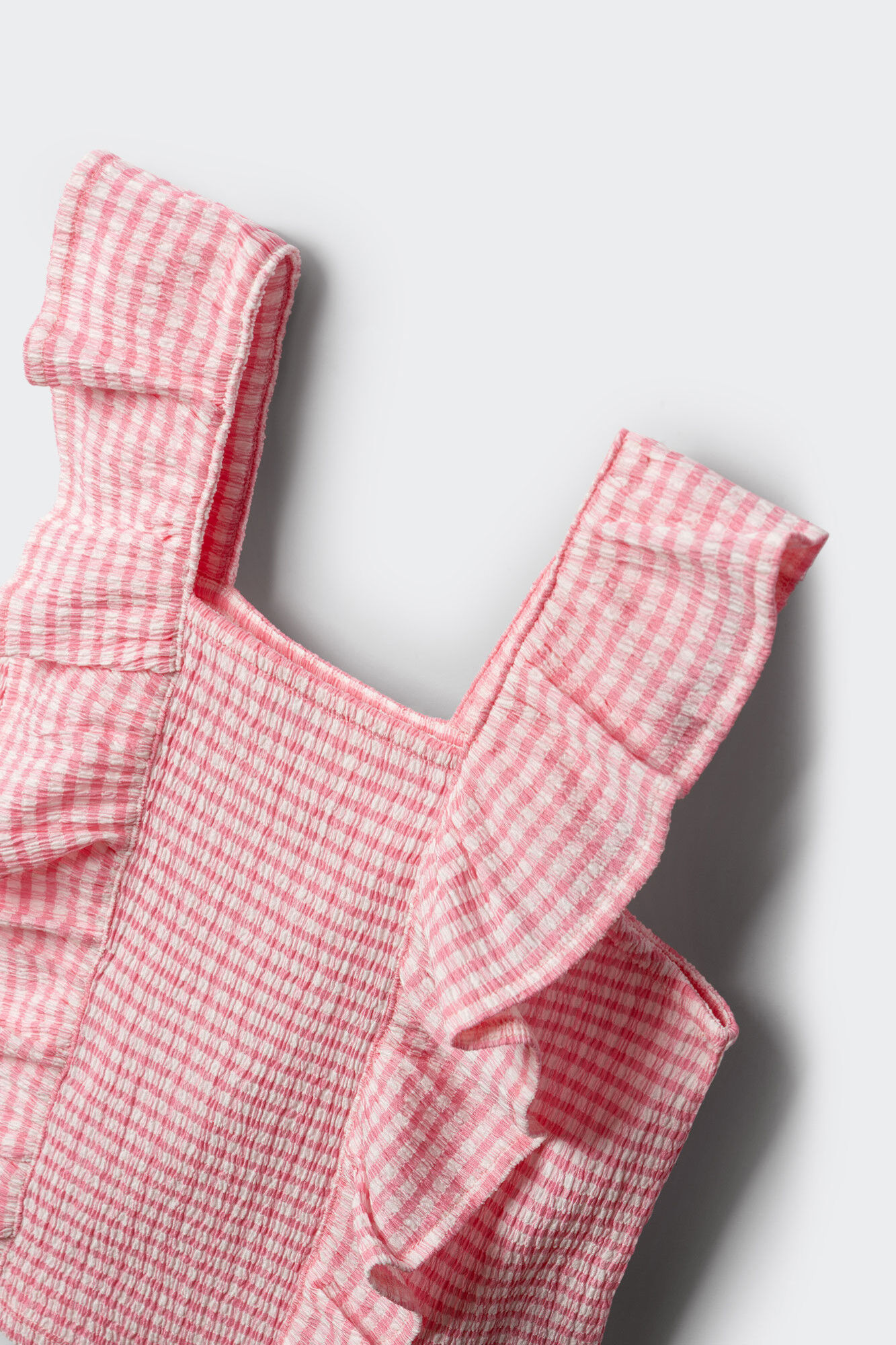 Springfield Kids Top estampado vichy para ni&ntilde;a rosa