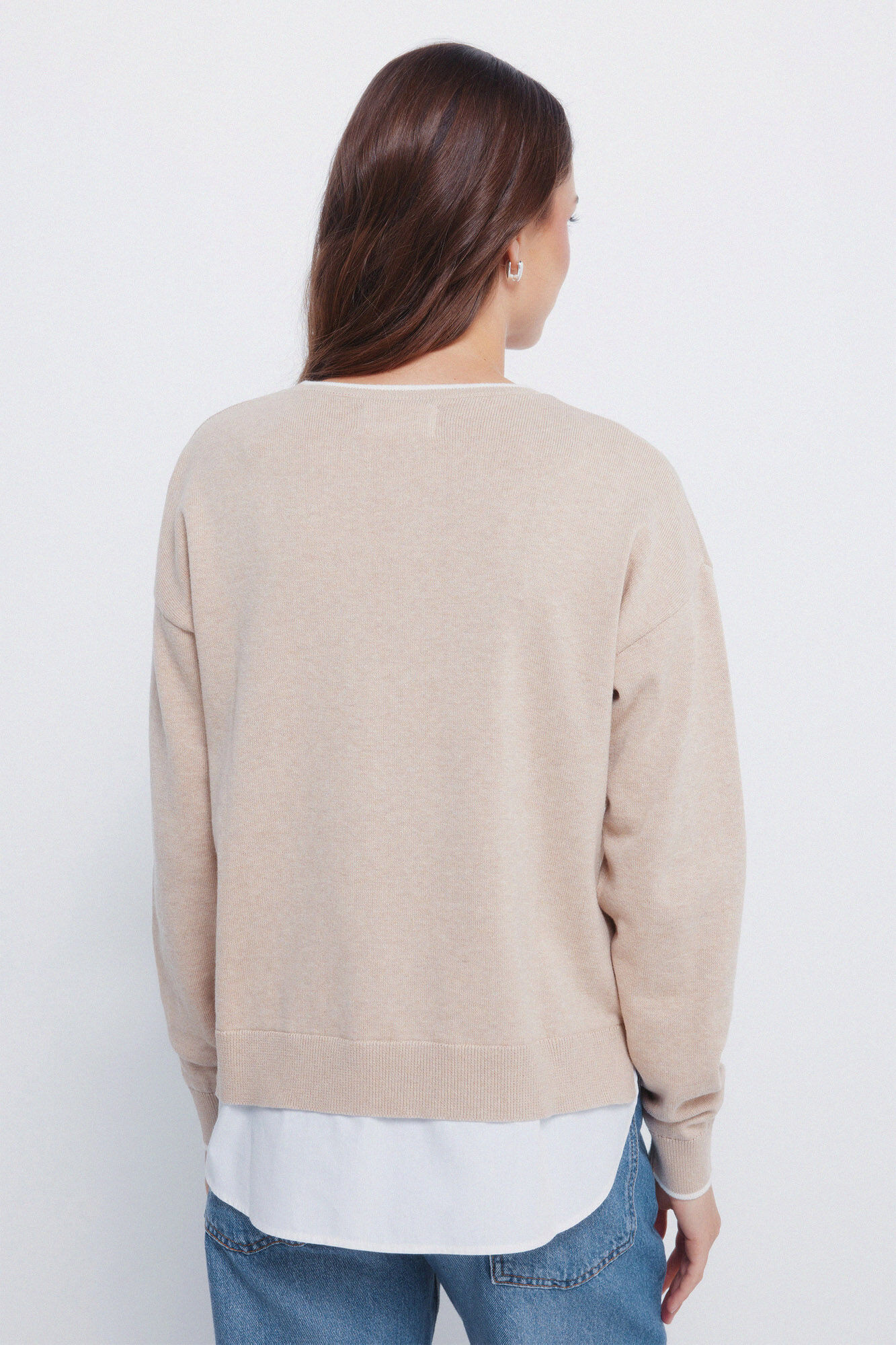 Springfield Jersey combinado "Bonjour" caf&eacute;