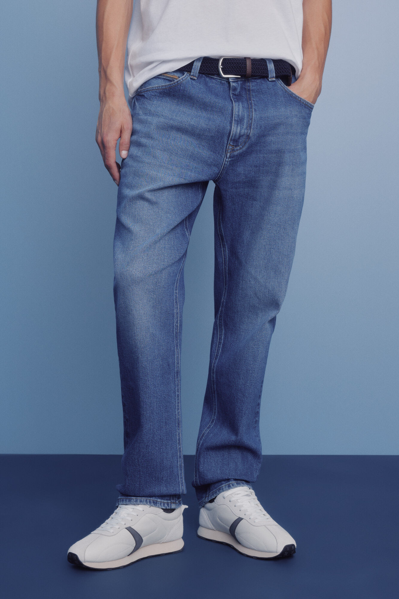 Springfield Pantal&oacute;n chino microestampado slim fit