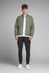 Springfield Pantalón cargo slim fit negro
