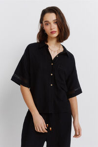 Springfield Camisa manga corta de encaje