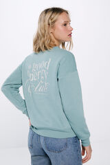 Springfield Sudadera "Chill vibes" verde