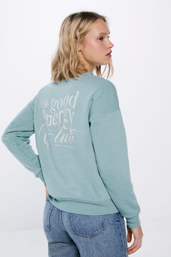Springfield Sudadera "Chill vibes" verde