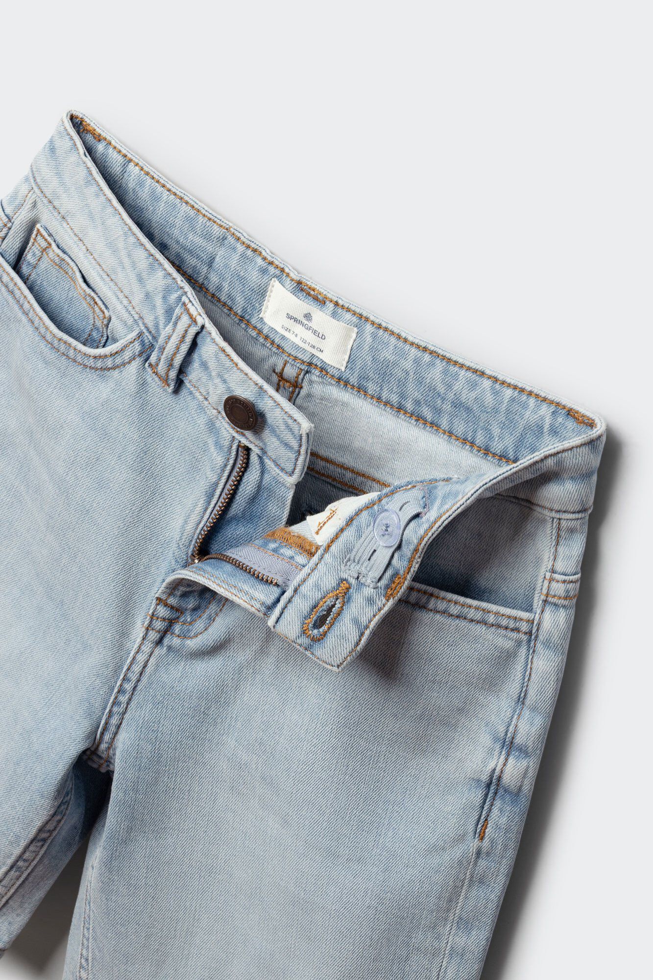 Springfield Kids Bermudas straight de mezclilla para ni&ntilde;o azul