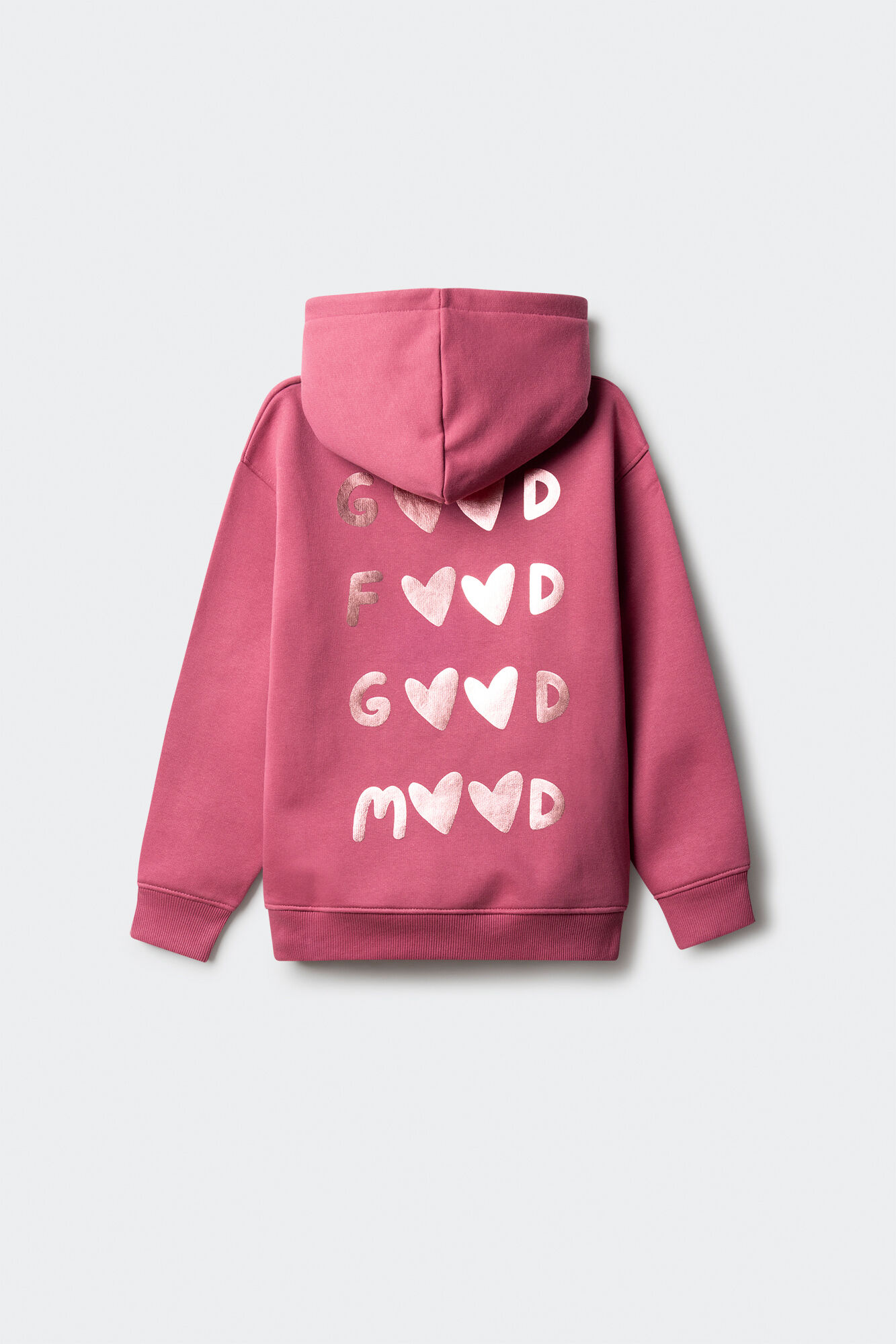 Springfield Kids Sudadera ni&ntilde;a GOOD MOOD. rosa