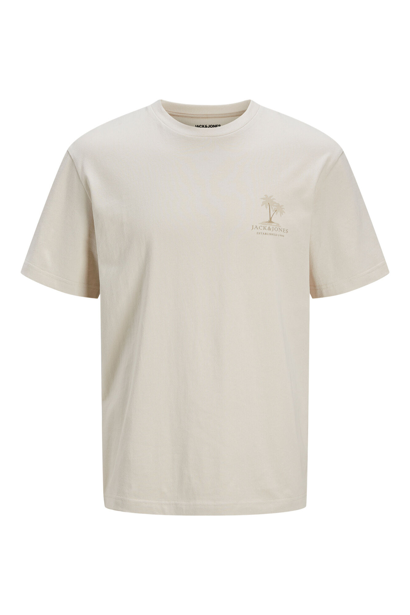 Jack & Jones Playera back print gris