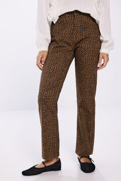 Springfield Jeans estampado leopardo beige