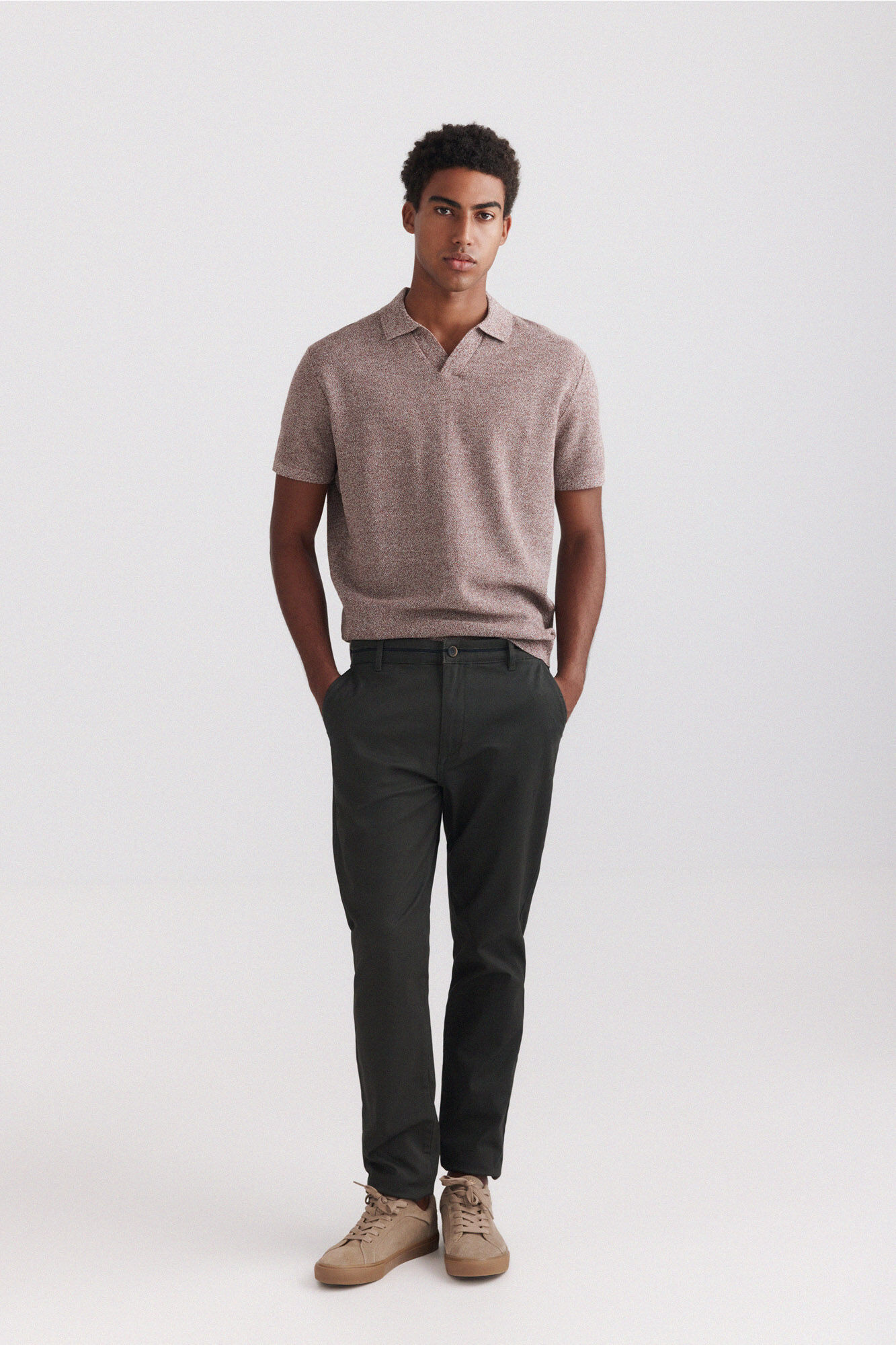 Springfield Pantal&oacute;n chino microestampado slim fit