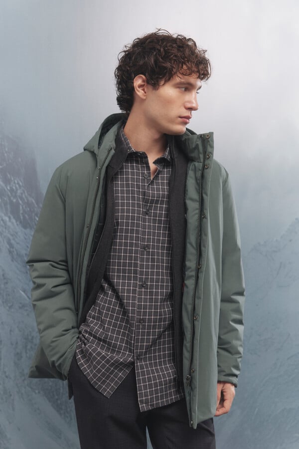 Springfield Parka térmica acolchado caza oscuro