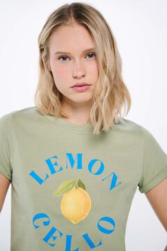 Springfield Playera gráfica frutas verde