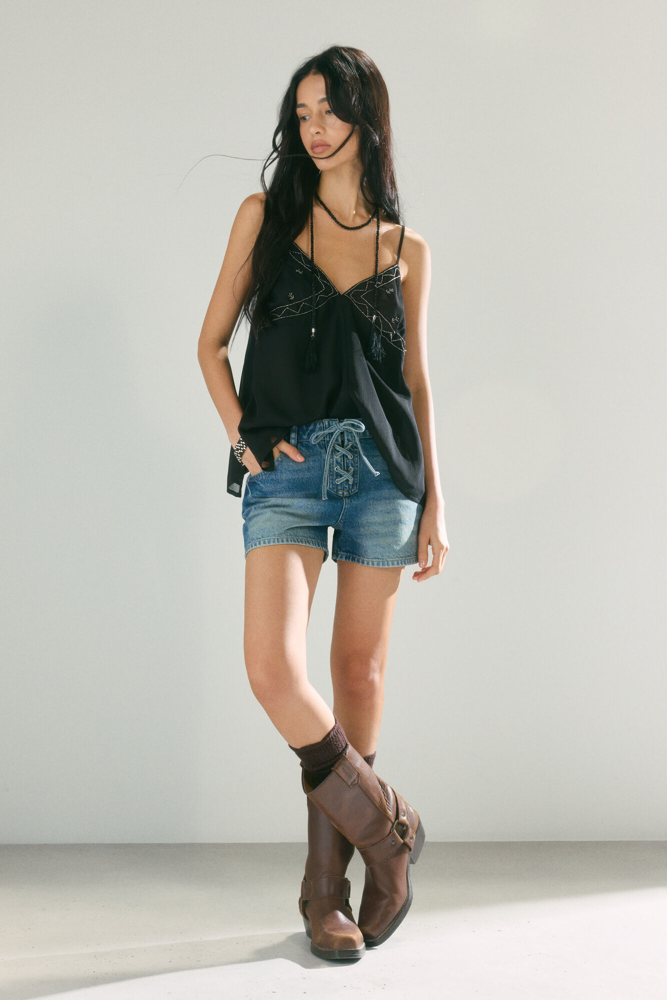 High Spirits Top Noir negro