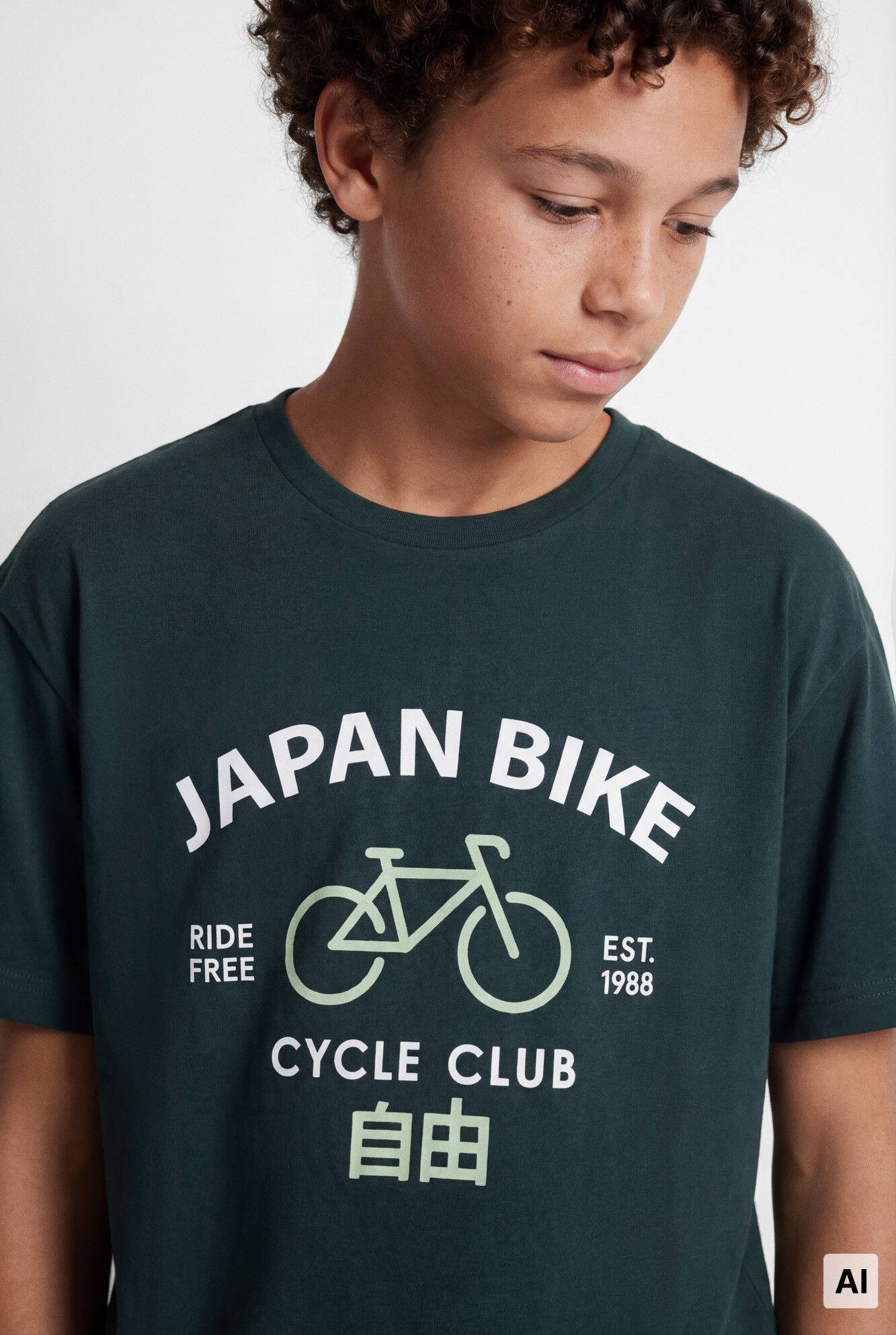 Springfield Kids Playera manga corta "Japan Bike" ni&ntilde;o