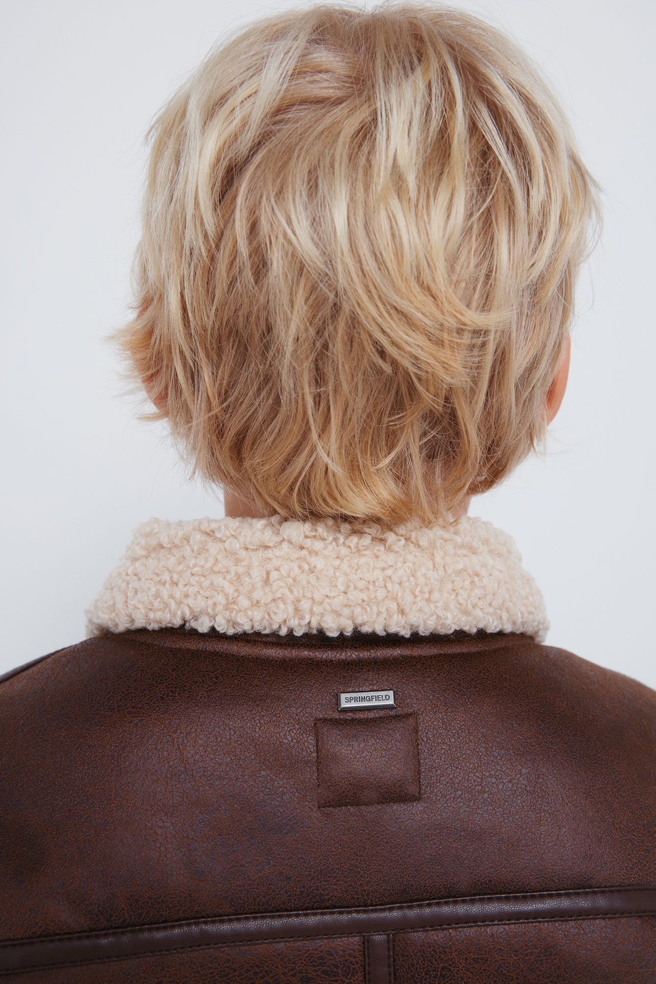 Springfield Kids Chamarra de aviador para ni&ntilde;os caf&eacute;