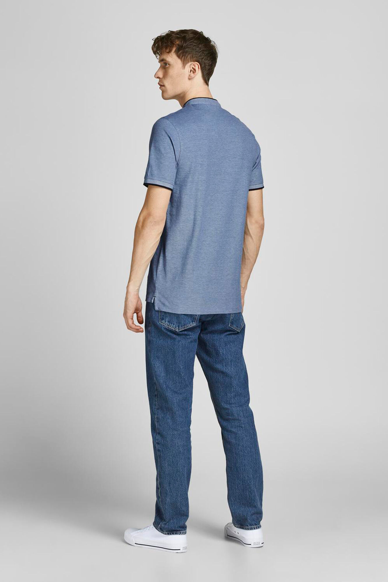 Jack & Jones Polo slim fit mao azul