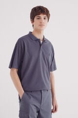 Springfield Polo piqué boxy fit azul indigo