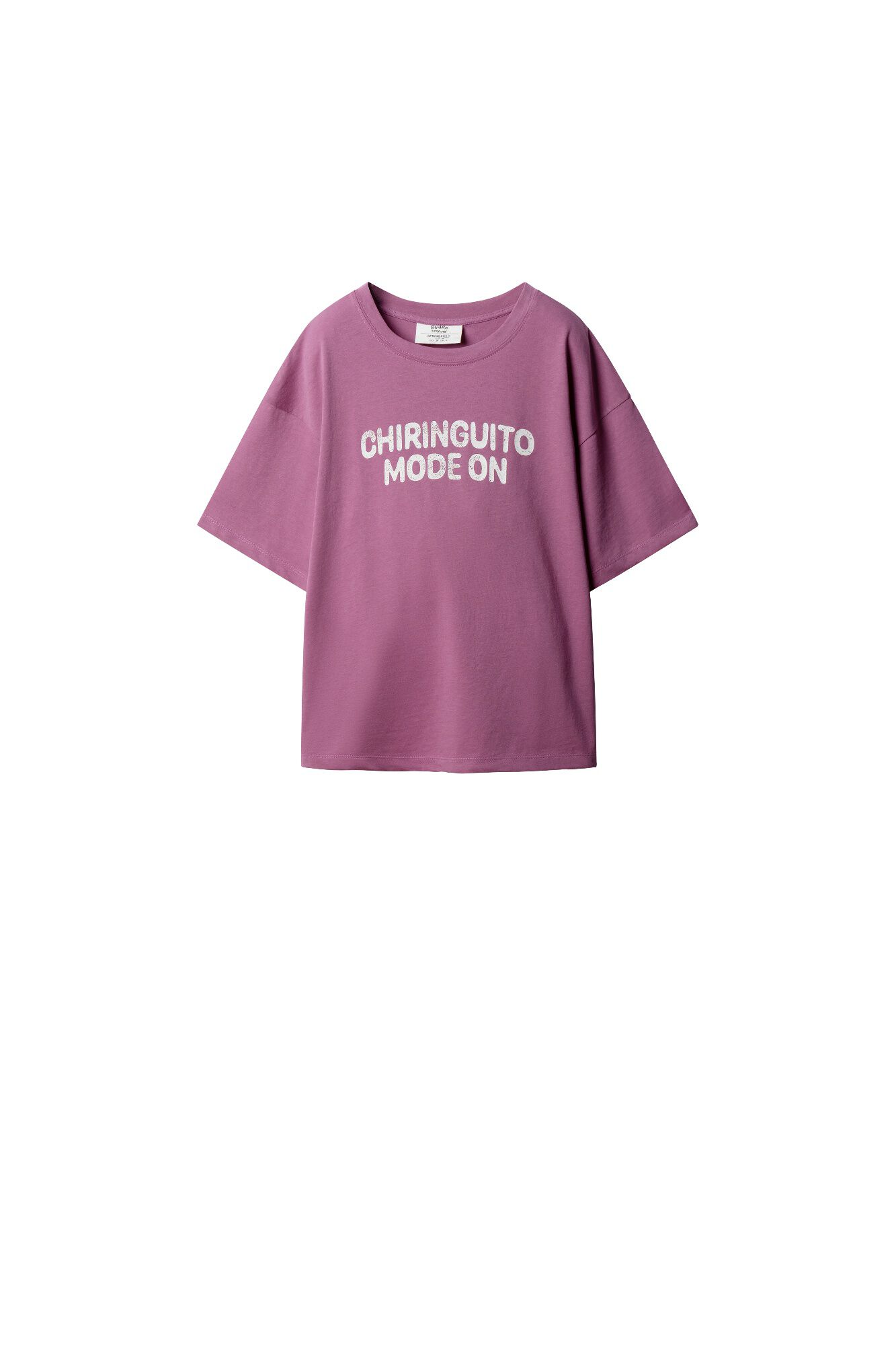 Springfield Playera de manga corta "chiringuito modo on" morado/lila