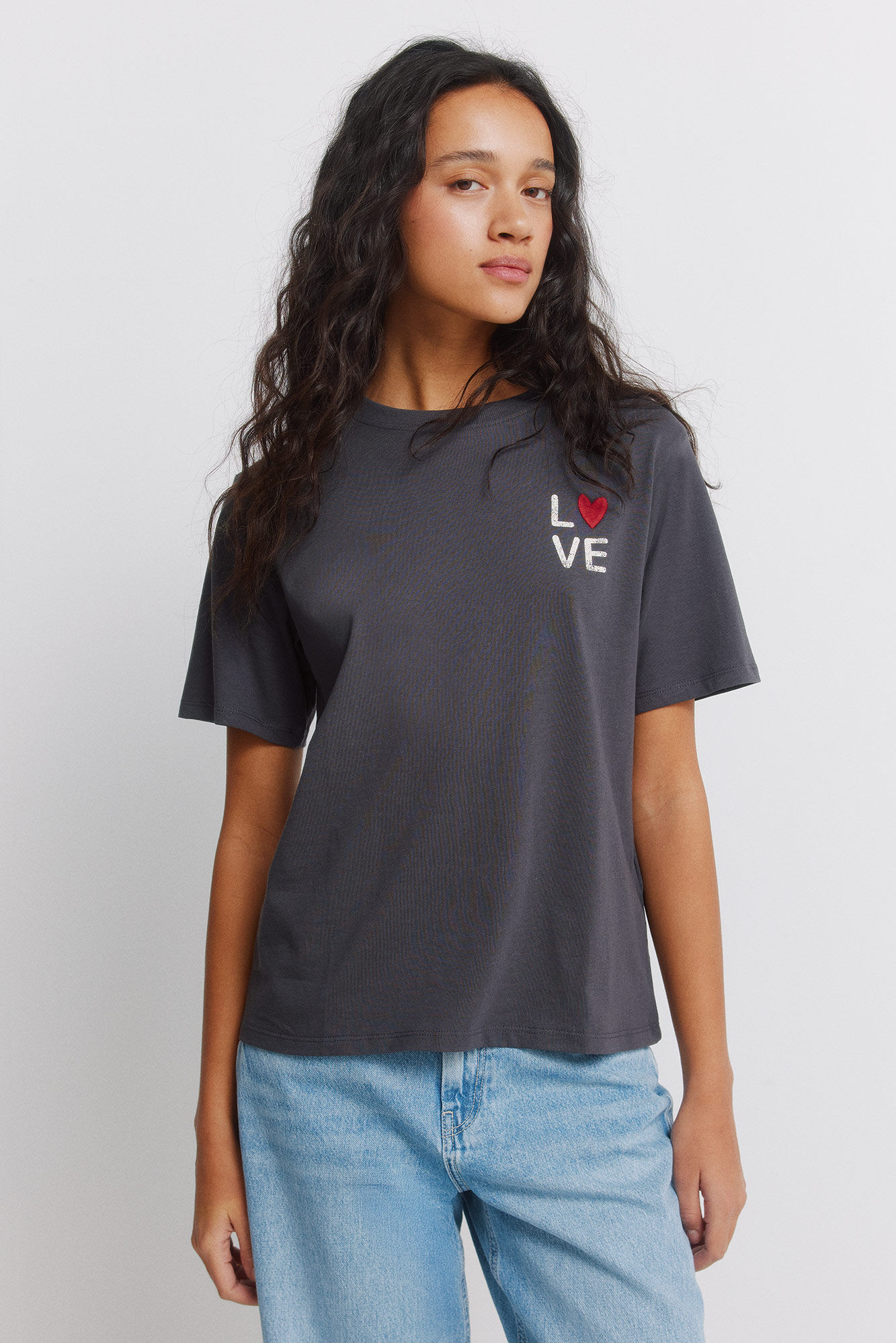 Springfield Playera manga corta 'Love'