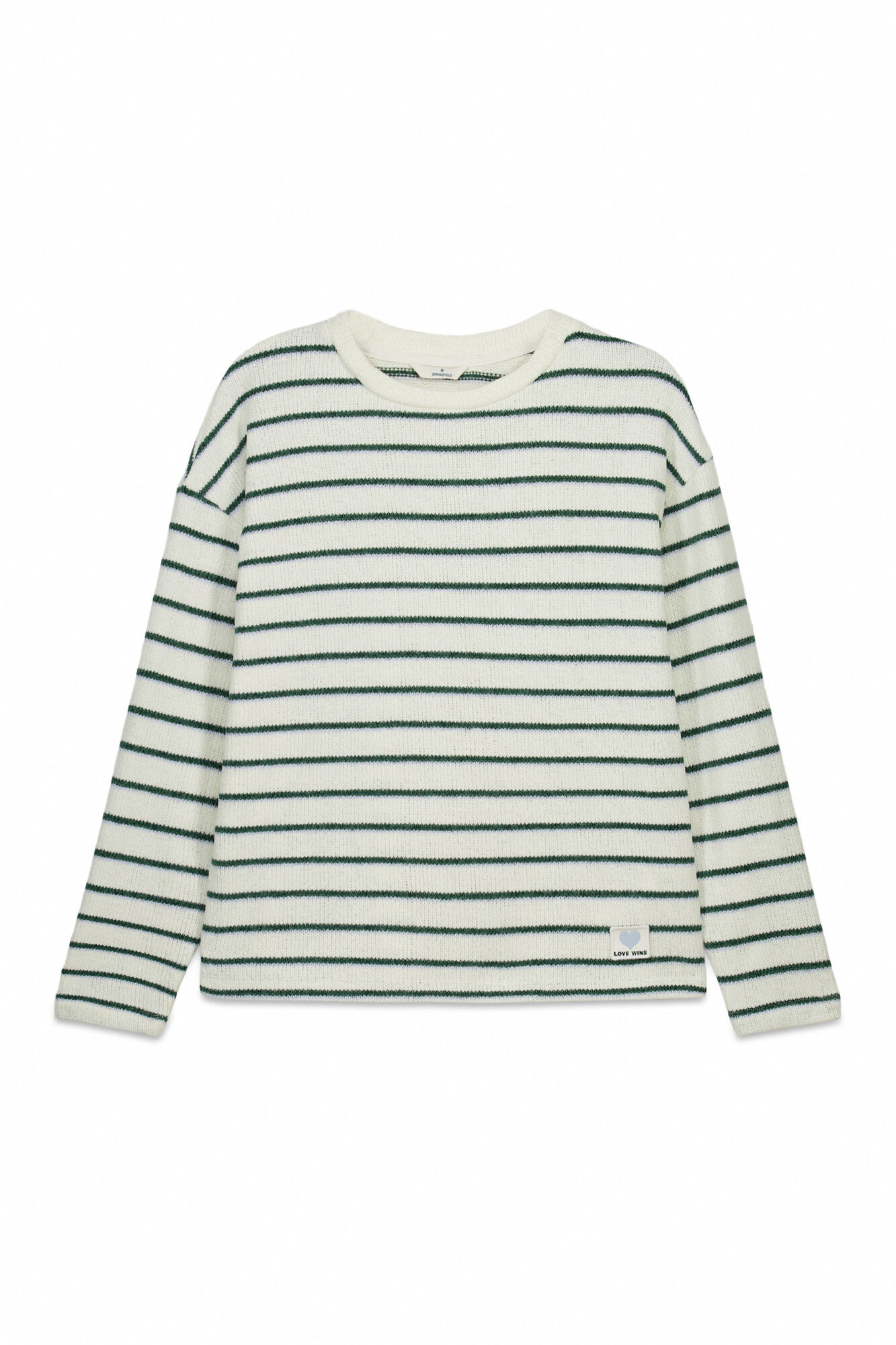 Springfield Playera de rayas beige