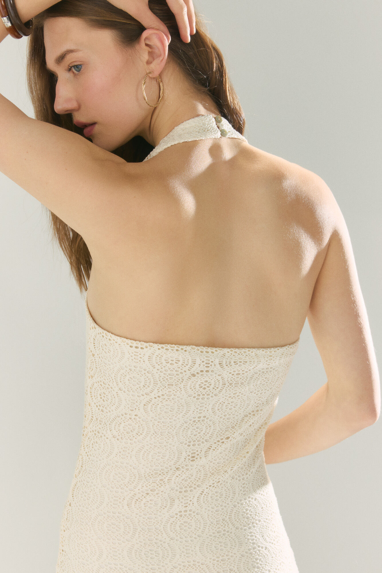 High Spirits Vestido Lirio blanco