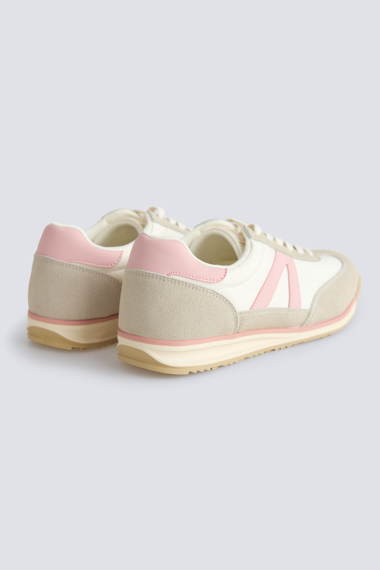 Springfield Sneakers retro de rayas beige