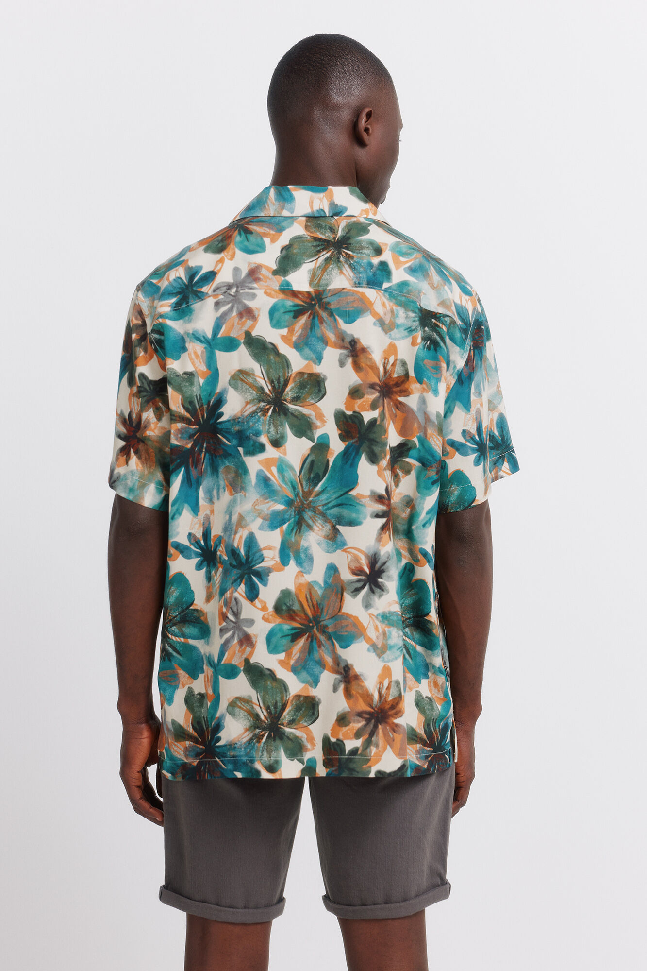 Springfield Bermudas 5 bolsillos lavadas slim fit gris