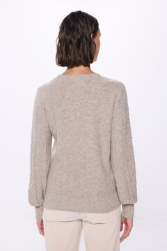 Springfield Suéter cable knit beige