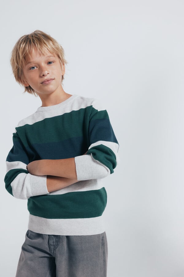 Springfield Kids Jersey básico rayas niño caza oscuro