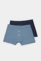 Springfield Pack 2 boxers en rib azul