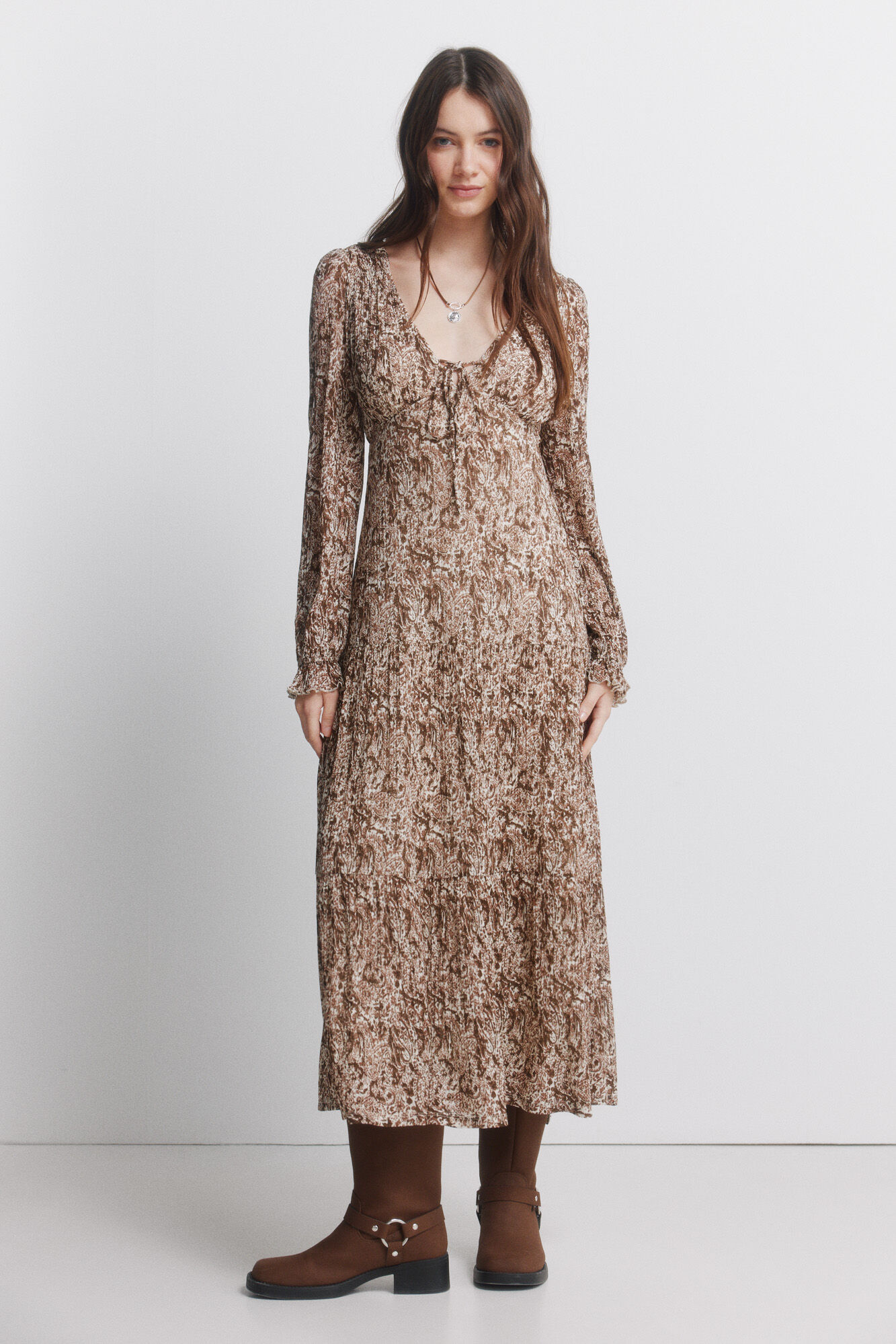 Springfield Vestido midi estampado