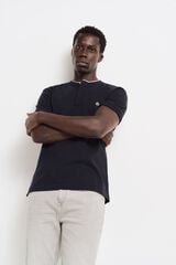 Springfield Polo piqué cuello mao regular fit marino