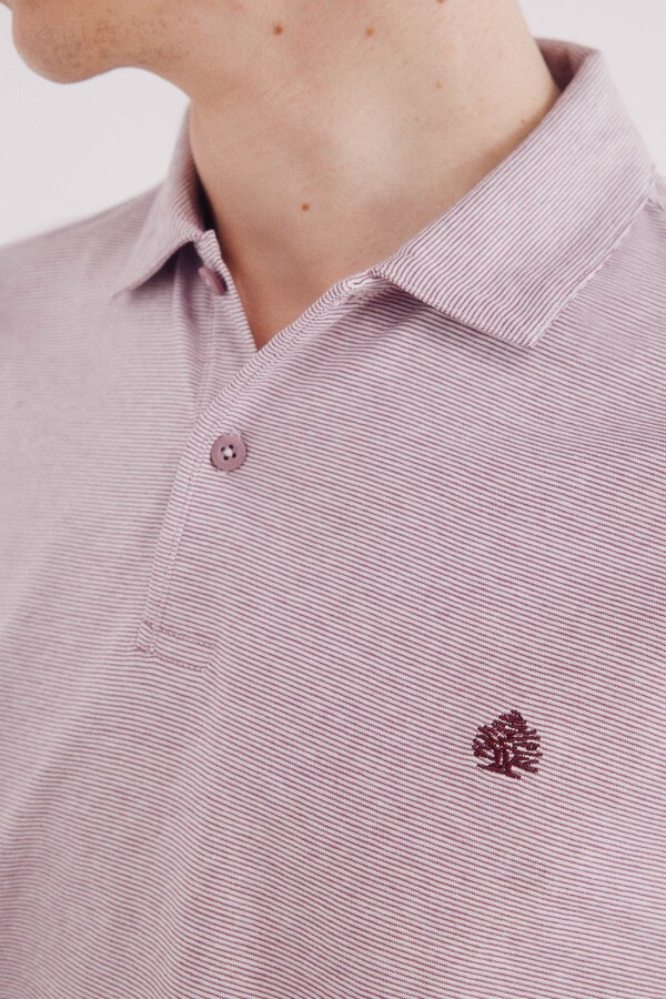 Springfield Polo jersey microraya púrpura