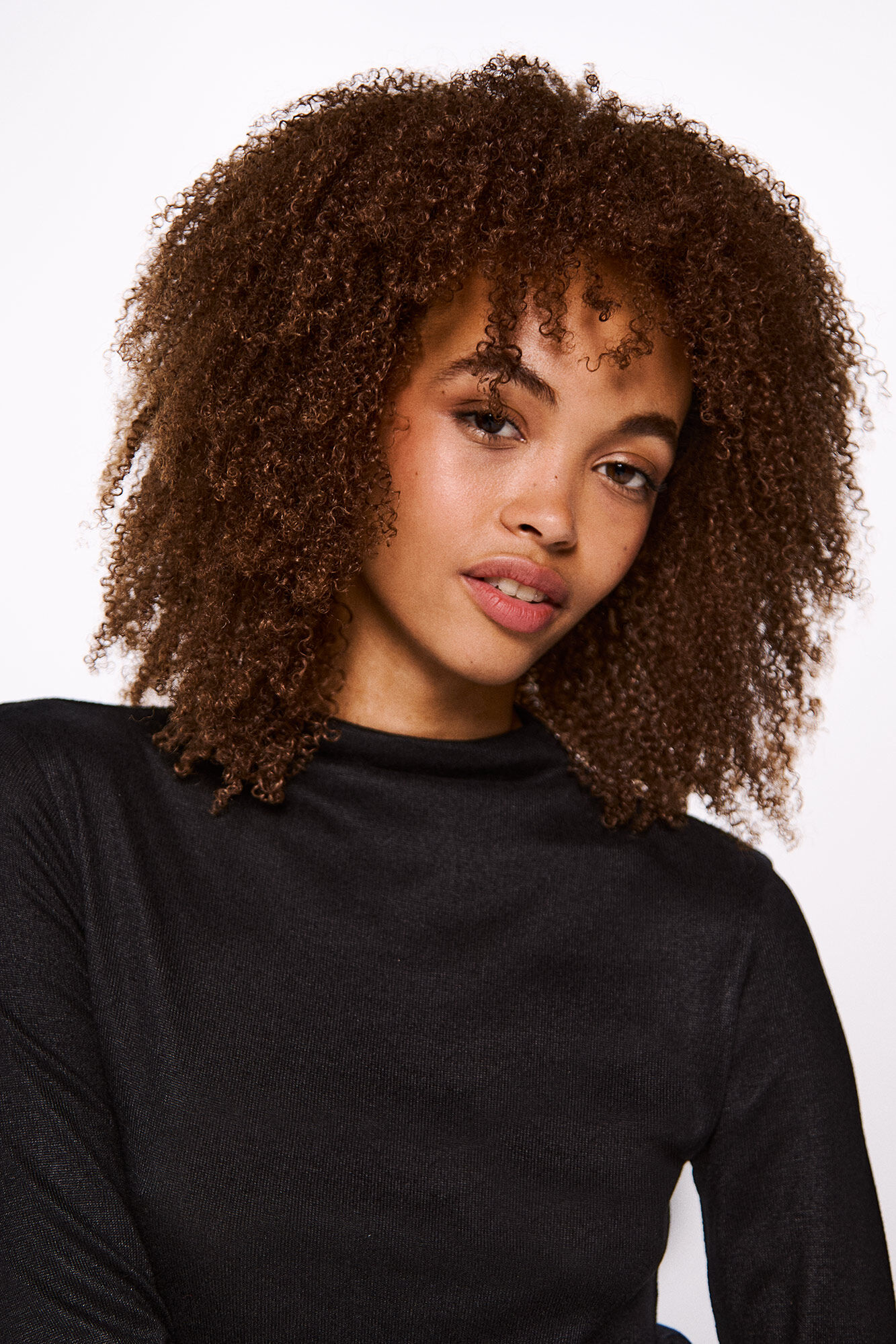 Springfield Playera cuello perkins tacto suave negro