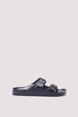 Springfield Sandalia engomada hebillas negro
