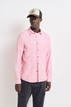 Springfield Camisa estructura bicolor rojo
