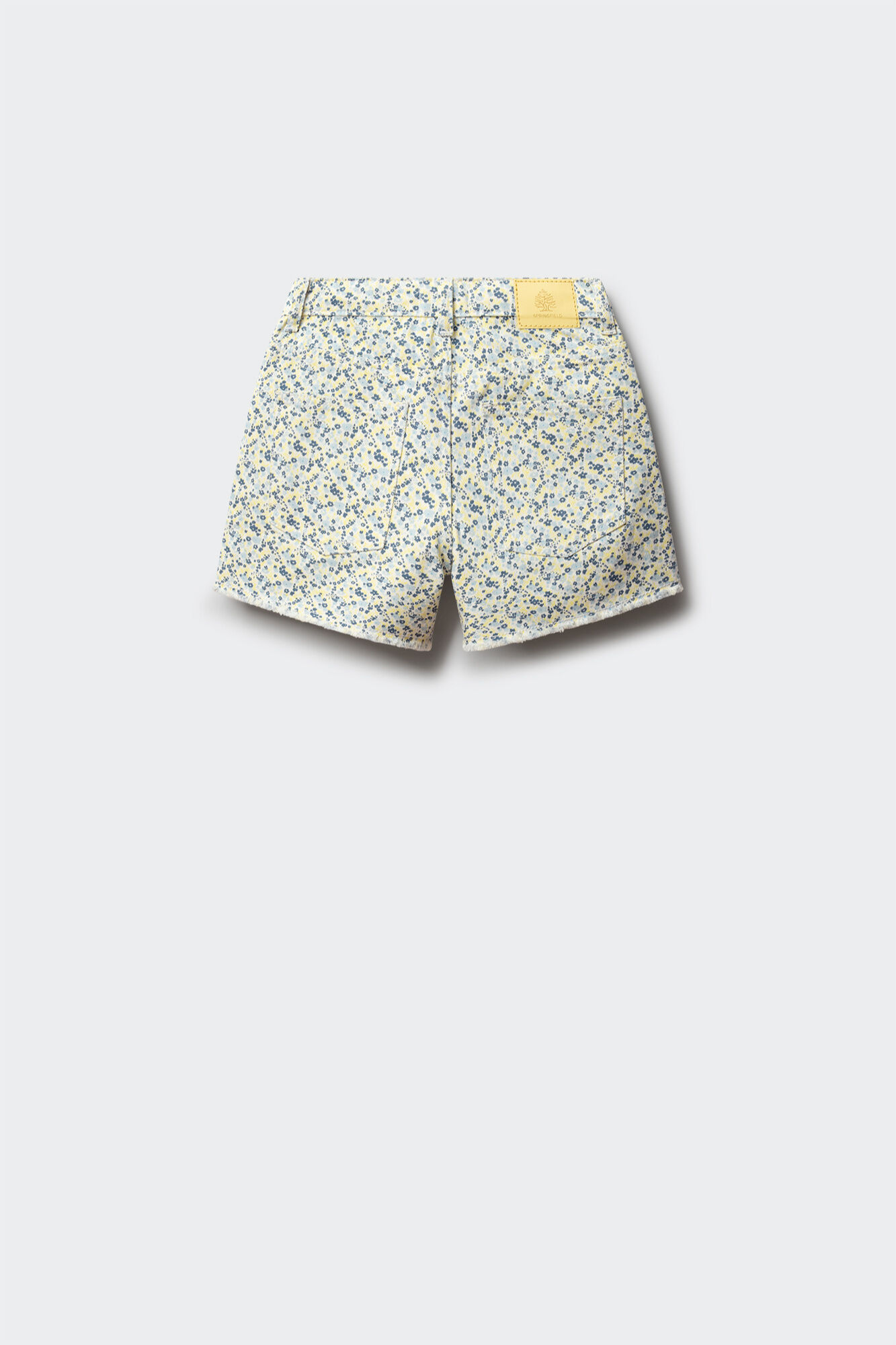 Springfield Kids Short de sarga con estampado floral para ni&ntilde;a