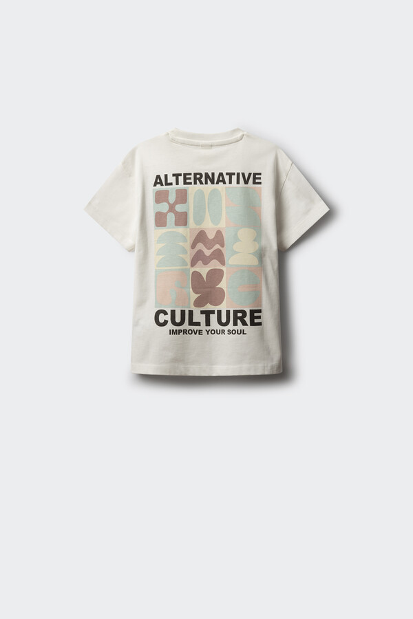 Springfield Kids Playera Culture Alternative niño marfil