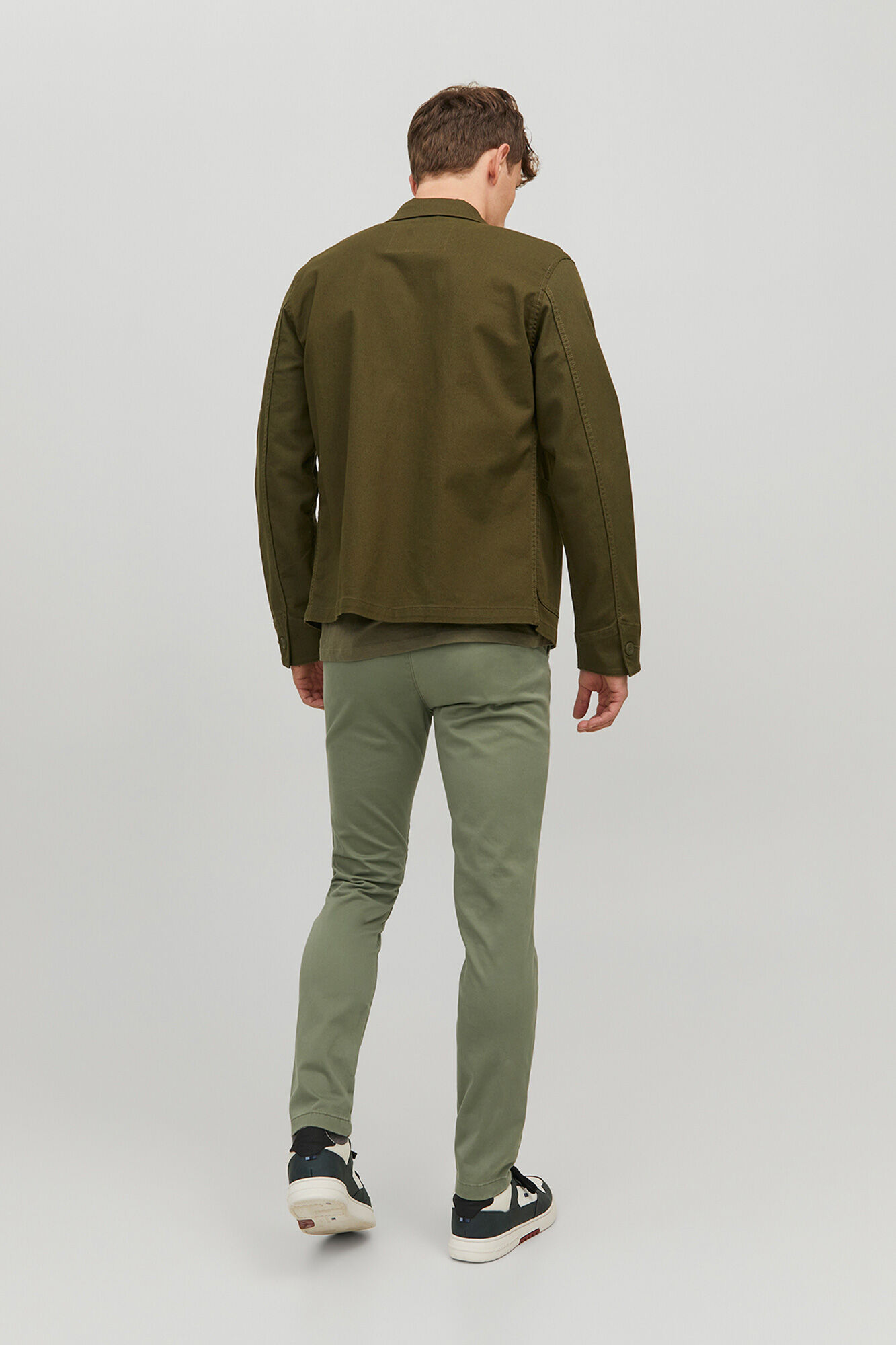 Jack & Jones Pantal&oacute;n chino slim fit verde