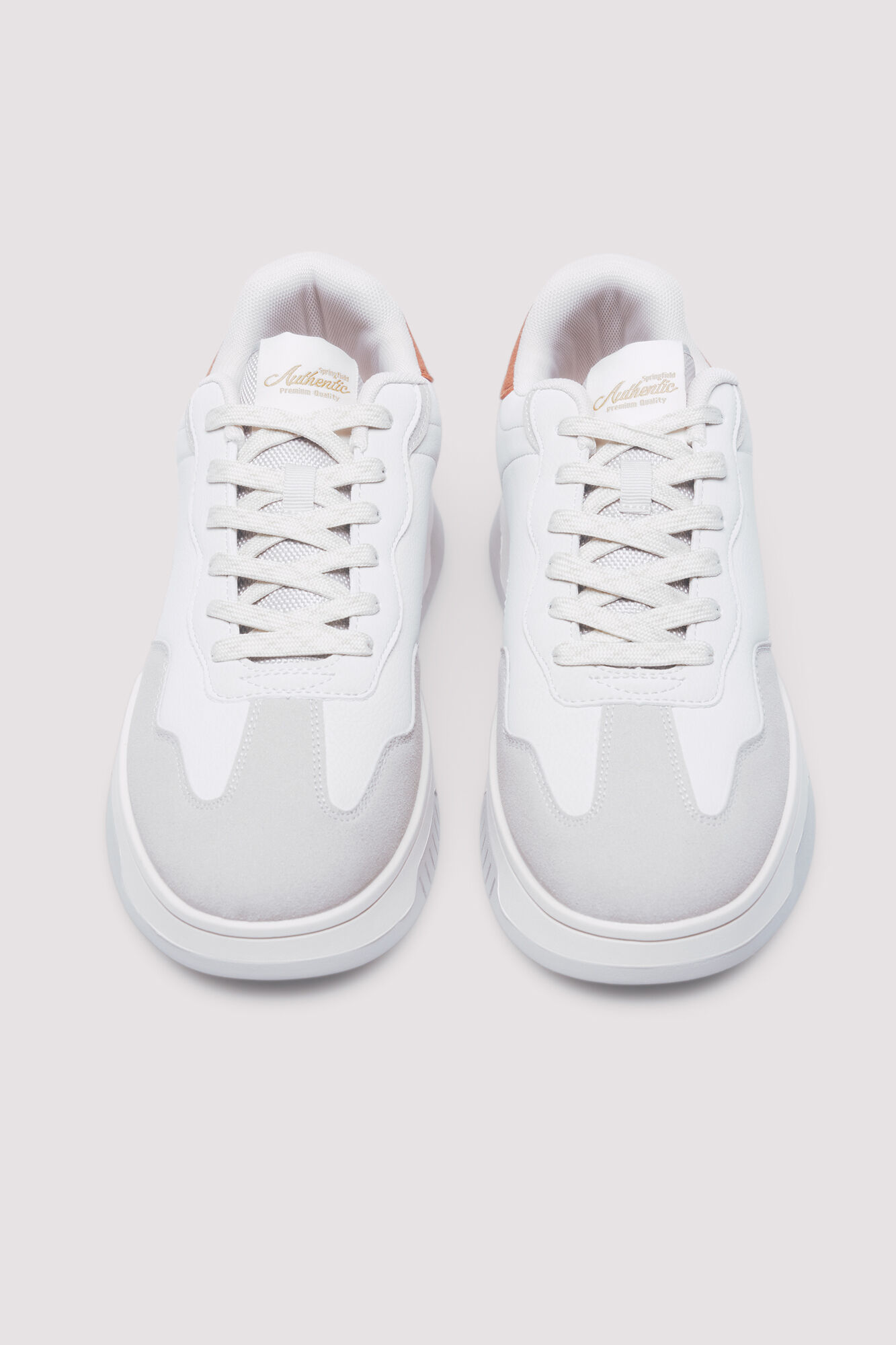 Springfield Sneaker retro con volumen blanco