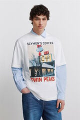 Springfield Playera Twin Peaks marfil