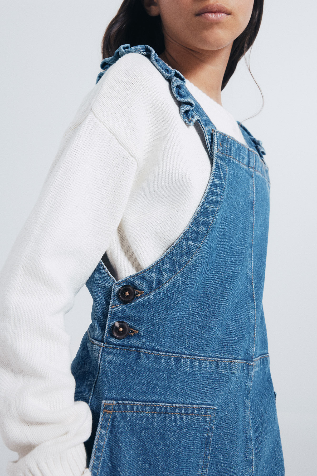 Springfield Kids Overol largo denim ni&ntilde;a azul