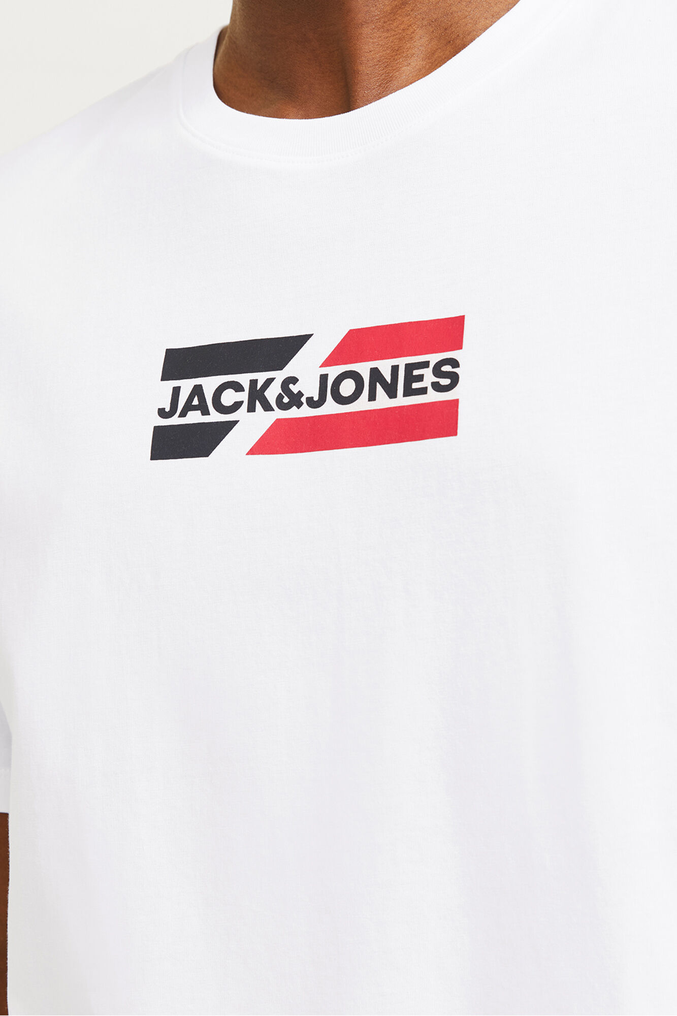 Jack & Jones Playera regular fit logo natural