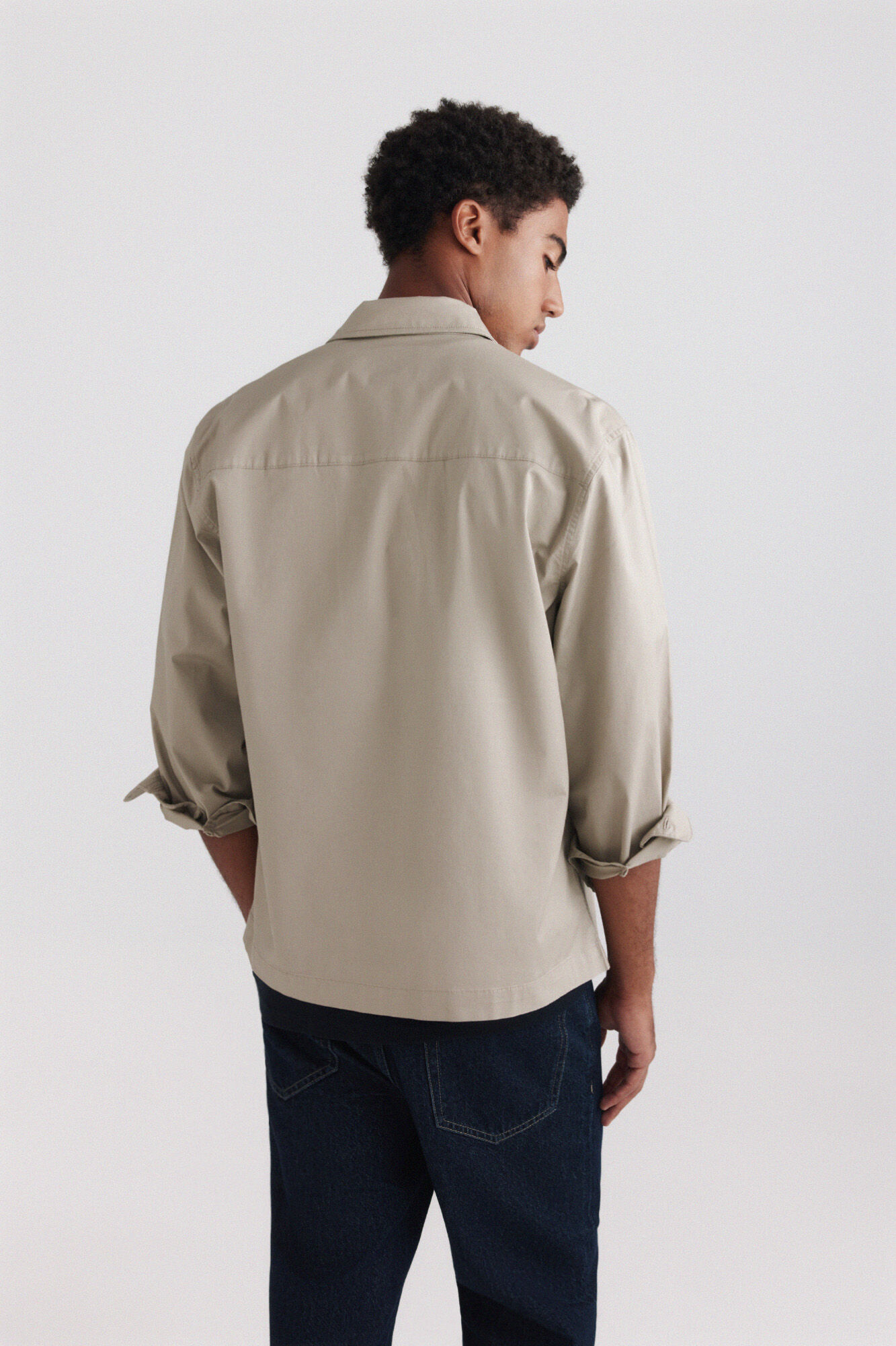 Springfield Sobrecamisa oversize fit caf&eacute;
