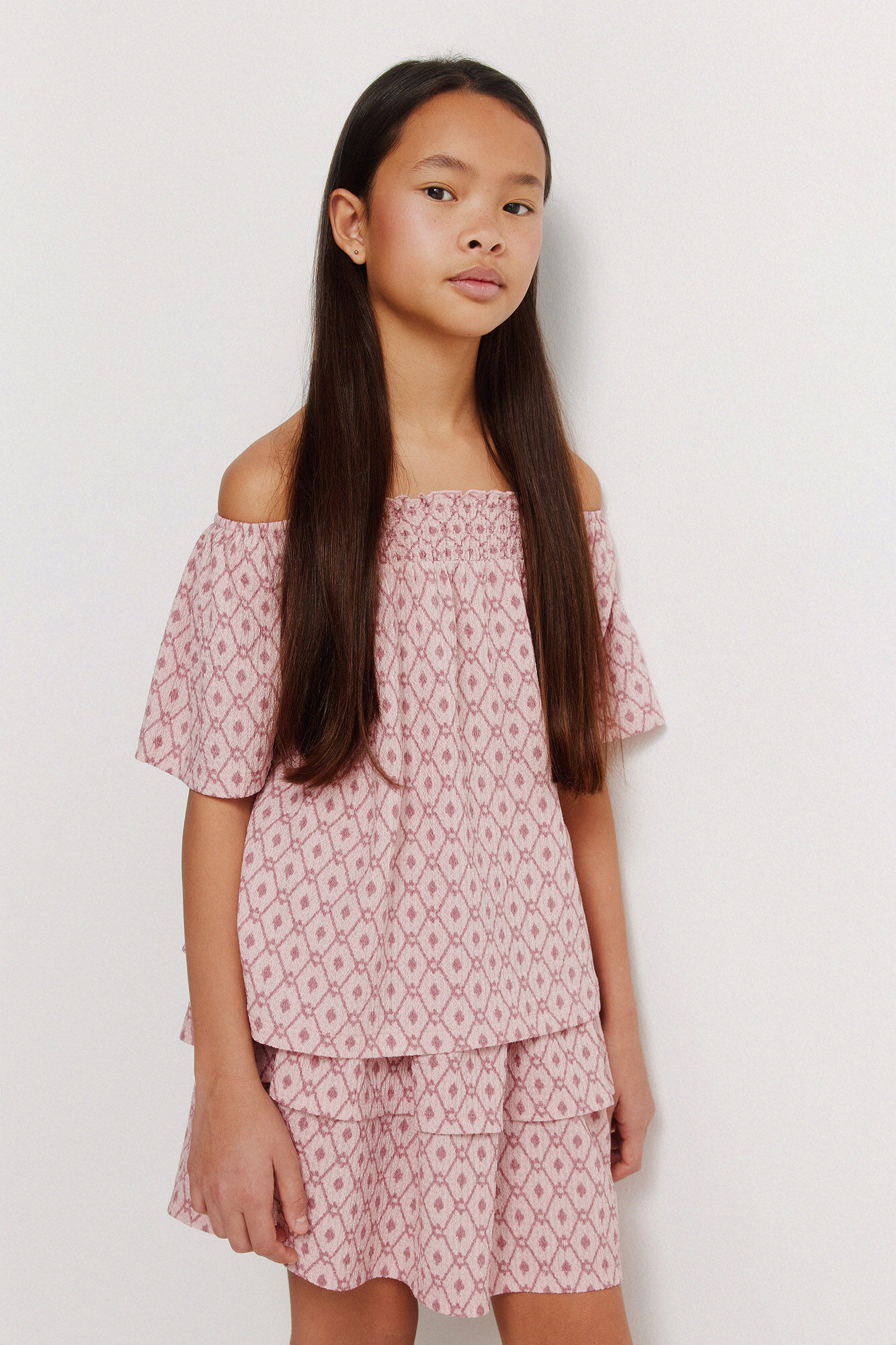 Springfield Kids Falda IKAT para ni&ntilde;a morado/lila