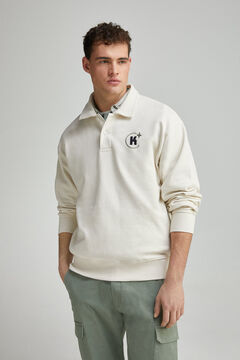 Springfield Sudadera polo  blanco