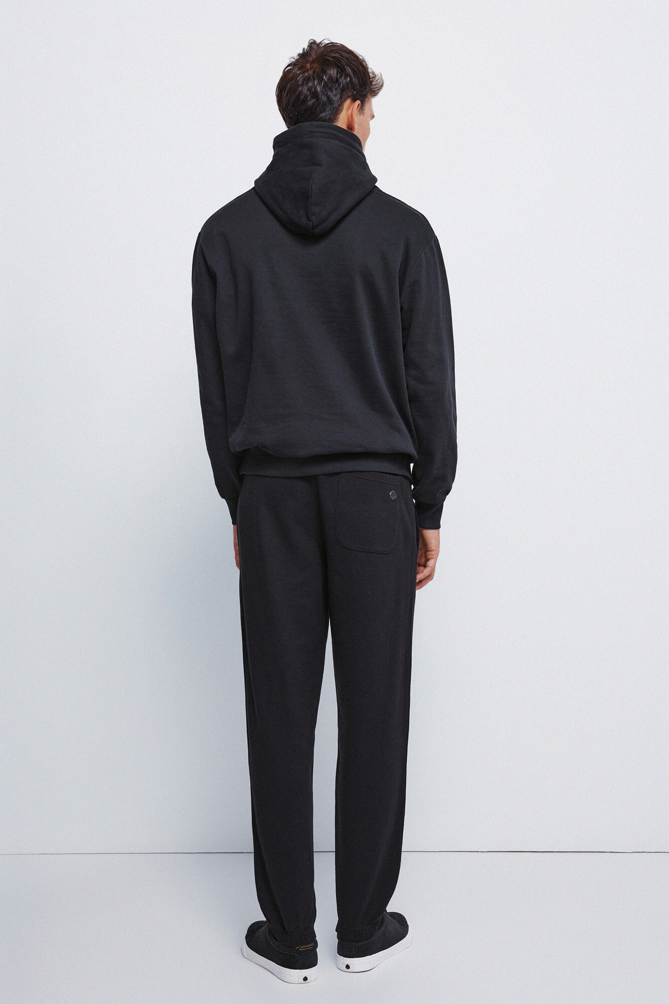 Springfield Pantal&oacute;n de felpa negro