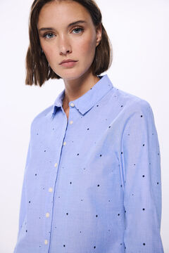 Springfield Camisa estrellas algodón azul mezcla