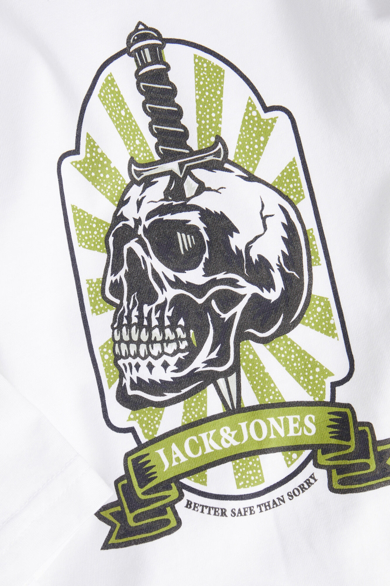 Jack & Jones Playera regular fit Skull natural
